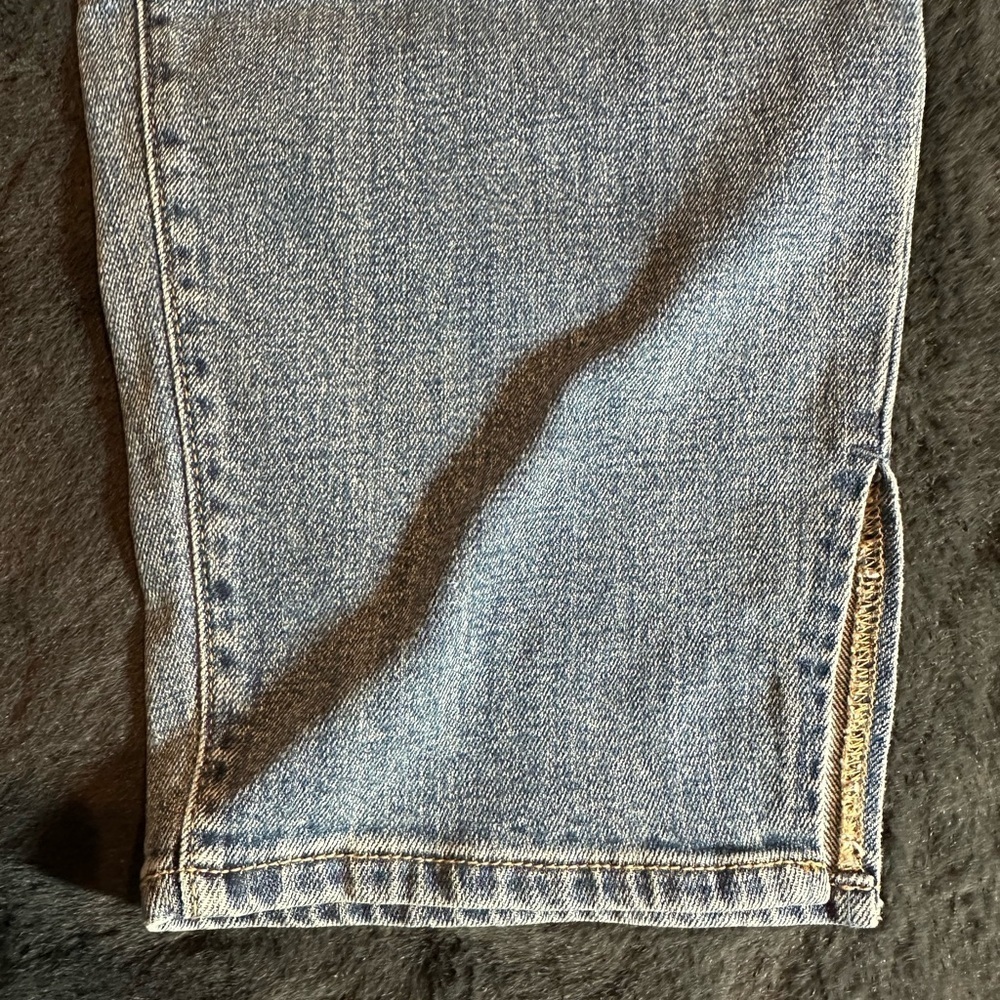 OG Straight mid rise slit ankle medium wash women's size 20 jeans by Old Navy - Picture 9 of 9